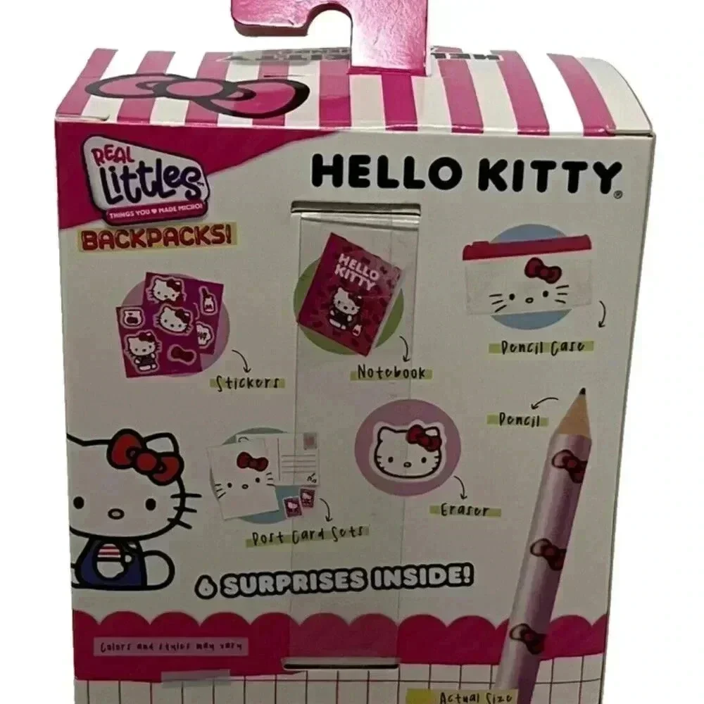 Real Littles Collectible Micro Backpack Hello Kitty + 6 Surprises